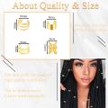 40PCS Hair Jewelry for Braids Gold Hair Cuffs Multi Style Rings Adjustable Hair Beads for Braid Loc Dreadlock Accessories. 