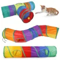 Cat Tunnel Foldable Cat Tunnel Pet Supplies Cat S T Y Pass Play Tunnel Cat Toy Breathable Drill Barrel for Indoor loud paper. 