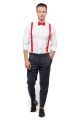 Adjustable Suspenders With Matching Bow Tie For Men/Women. 