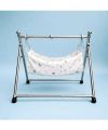 baby cradle swing steel stand with clothe for sleeping. 