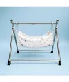 baby cradle swing steel stand with clothe for sleeping. 