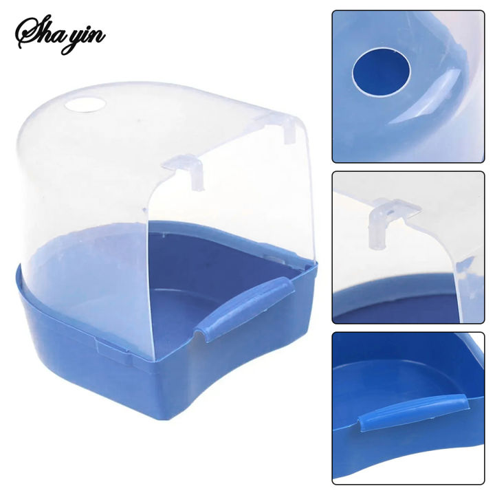 Plastic%20Bird%20Water%20Bath%20Box%20Bathtub%20Parrot%20For%20Parakeet%20Hanging%20Bowl%20-%20Image%203