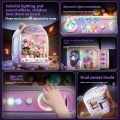 DIY Automatic Doll Machine Kids Coin Operated Play Game Mini Claw Catch Toys Crane Machines Music Doll for Christmas . 