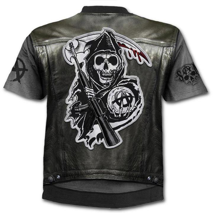 New%20retro%20street%20punk%20motorcycle%20men's%20T-shirt%203D%20shirt%20casual%20fashion%20hip-hop%20horror%20short%20sleeved%20round%20neck%20men's%20clothing%20-%20Image%202