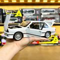 1:24 BMW M3 E30 Supercar Alloy Car Model Sound And Light Pull Back. 
