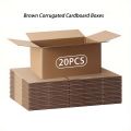 Mailing Shipping Boxes, 7.6x3.94x5.1inches, Brown Corrugated Cardboard Mailer Box With Lids, Single Wall, 32Lb/sq inch,. 