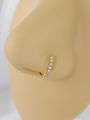 Single-row miniature zircon ultra-sparkle fine drill exquisite with drill opening ring nose stud nose pierced nose ring Earrings.