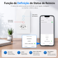 Melery Tuya Wifi Smart Brazil Light Switch Wall Socket Plug Outlet Touch Sensor Glass Panel Remote by Alexa Dot  Home lightify. 