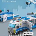 6in1 NEW Police Sports Car Fire Engineering Engine Mini Loader Truck Classic Model Building Blocks Sets Bricks Toy City. 