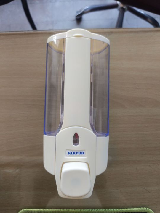 Soap%20Dispenser%20bottle%20Touch%20soap%20dispenser%20set%20for%20kitchen%20sink%20wall%20mounted%20for%20bathroom,%20washroom%20wash%20rooms%20foaming%20liquid%20hand%20soap%20dispenser%20manual%20with%20free%20wall%20mounted%20feature%20400ML%20Farpood%20Vilma%20-%20Image%204