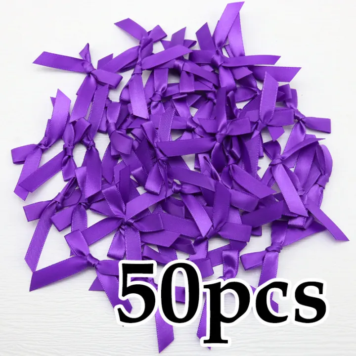 (50%20Pcs)%204*4cm%20Colourful%20Ribbon%20Bows%20Small%20Size%20Polyester%20Satin%20Ribbon%20Bow%20Flower%20DIY%20Craft%20Decoration%20-%20Image%208