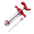 Meat Injector Syringe With 3 Marinade Injector Needles for BBQ Grill Turkey Injector Kit Marinade Flavor Injector.