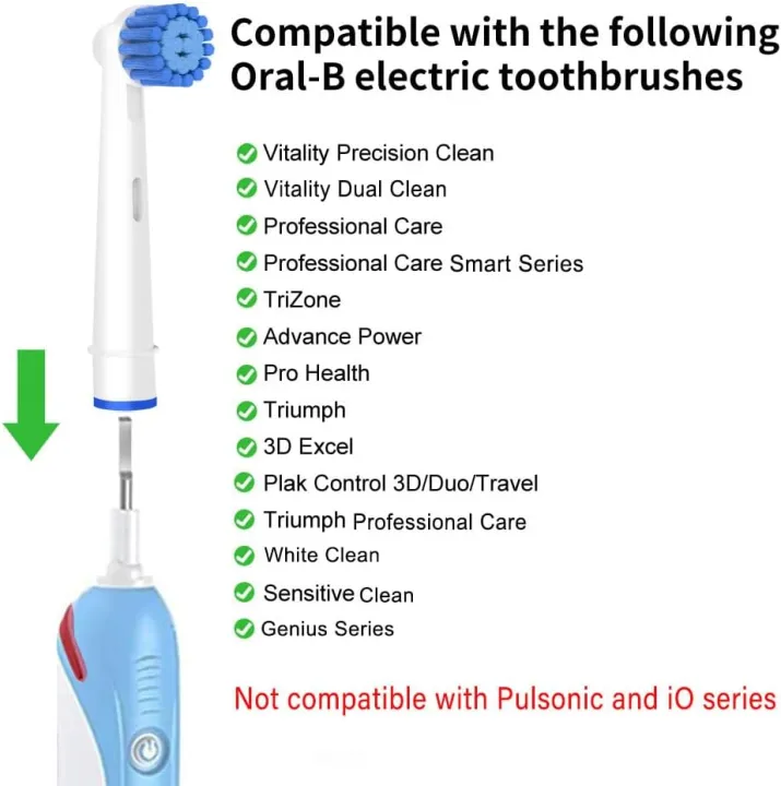 4/8/16pcs%20Sensitive%20Gum%20Care%20Replacement%20Brush%20Heads%20Compatible%20with%20Oral-B%20Electric%20Toothbrush,%20Soft%20Bristle%20for%20Superior%20-%20Image%202