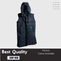 Ladies long body warmer Best Quality winter jacket sleeveless style For Womenand girls | Winter jacket Fashion | Wind breaker and Warmer | Low weight coat long zipper | open style jacket double pockets and zip on both sides. 
