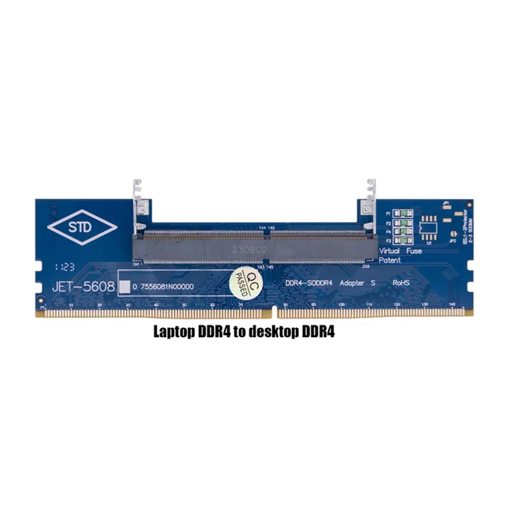 SO-DIMM To PC DIMM Card Laptop To Desktop Memory Adapter Card DDR3 DDR4 ...