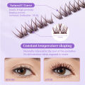 MAGEFY No Glue 36/48 Cluster Brown Individual Eyelashes 10-12mm Required Easy to Remove, Natural Lash Extension Eye Beauty Tools. 