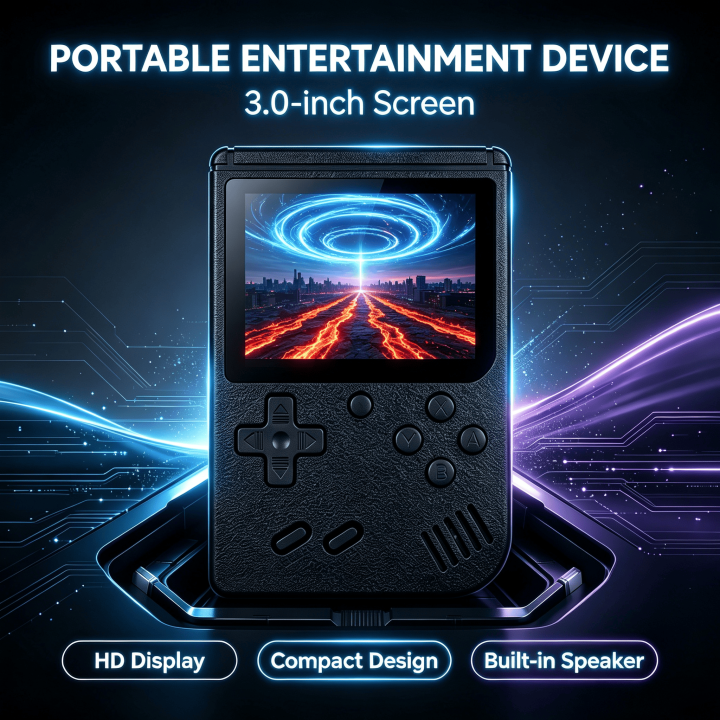 Portable Retro Mini Handheld Game Player 8‑Bit 3.0 Inch Color LCD Screen Pocket Video Game Console  for Boys Kids