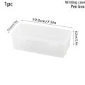 1PC Transparent Pencil Case Sketch Plastic Pencil Case Storage Case Art Student Pencil Case Large Capacity Toolbox.