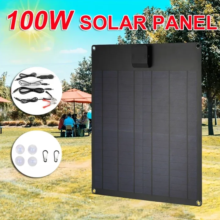 50W/100W%20Portable%20Solar%20Panel%20USB%20Outdoor%20Mobile%20Power%20DIY%20Travel%20Cell%20Phone%20Charger%20Car%20Yacht%2012V18V%20Battery%20Pack%20Power%20Panel%20-%20Image%202