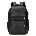 High QualityUSBCharging Backpack MenPULeather Large Capacity Computer Backpack School Backpack for Teenage Boys. 