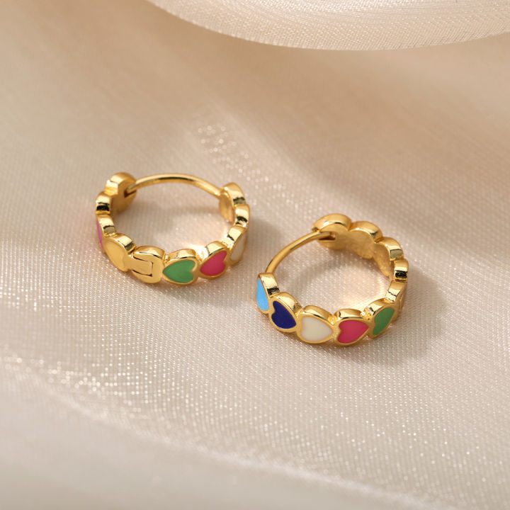 Heart%20Stainless%20Steel%20Earrings%20for%20Women%20Waterproof%20Gold%20Color%20Earrings%202024%20Trend%20Aesthetic%20Ear%20Piercing%20Jewelry%20Freeshipping%20-%20Image%204