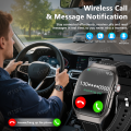 LAXASFIT New Curved Screen Women's Smart Watch 2.01'' AMOLED HD Touch Screen Bluetooth 5.3 Voice Call Men's Fitness Smart Watch.