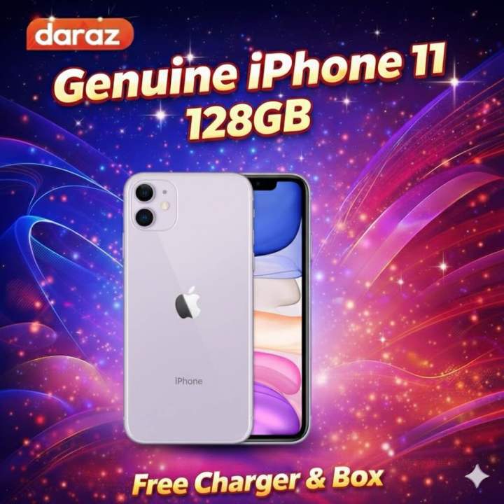 Genuine iphone 11 128GB with warranty (Free orginal Charger and Box)