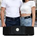 1 Pair No Buckle Elastic Belt Stretchable Adjustable Waistband for Women Men Jeans Pants Trousers Dresses Casual Fashion Wear. 