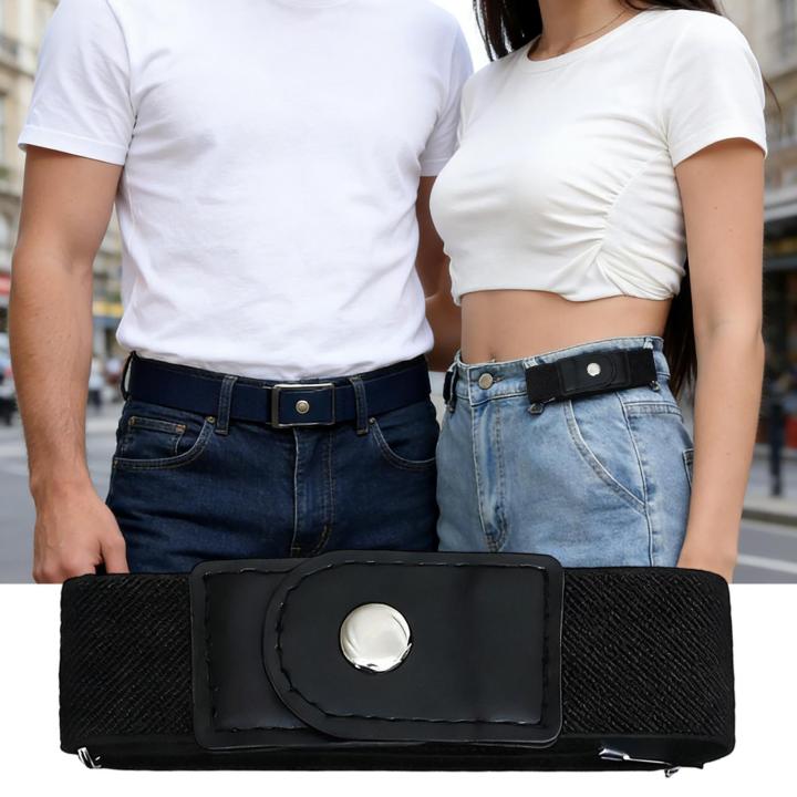 1%20Pair%20No%20Buckle%20Elastic%20Belt%20Stretchable%20Adjustable%20Waistband%20for%20Women%20Men%20Jeans%20Pants%20Trousers%20Dresses%20Casual%20Fashion%20Wear%20-%20Image%203