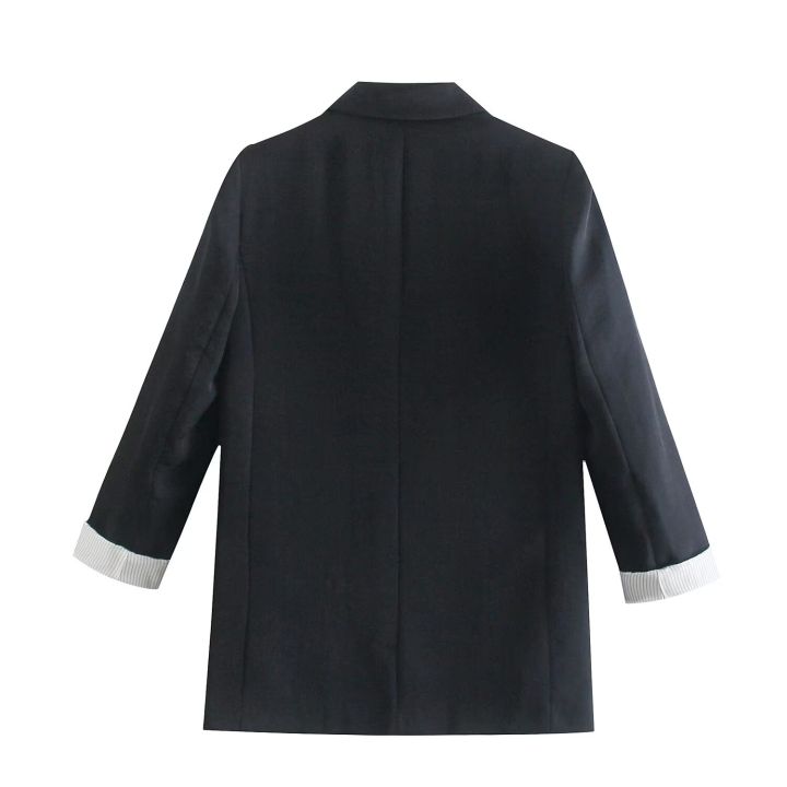 2024%20Fashion%20Women's%20Clothing%20Autum%20New%20Street%20Style%20Versatile%20Lapel%20Two-button%20Loose%20Suit%20Street%20Style%20Casual%20Jacket%20-%20Image%202