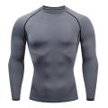 Compression Running Shirt Men Quick Dry Long Sleeve Sportswear For Male Gym Clothing Fitness Tee Training Workout Muscle Top. 