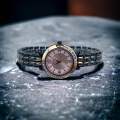 New Fashionable stainless two tone analogue Hand watches for women's.