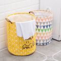 Multi-function foldable laundry hamper basket laundry hamper basket home appliances size m (40cm * 49cm). 