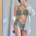 MOYISU Sexy Tushy Underwear Women's Big Boobs Small Boobs Hottie Set Ultra Thin Push-up Breast Anti-sag Soft Underwire Bra AB CD. 