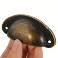 10 pcs, Rustic Chic Antique Style Recessed Metal Pull Handles - Ergonomic Grip, Easy Installation, Painted Finish.