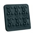 Formula Racing Car Ice Mold F1 Ice Mold, Silicone Racing Car Jelly Mold, 6-Cavity 3D Race Car Tumbler Ice Cube Tray Baking Tool.