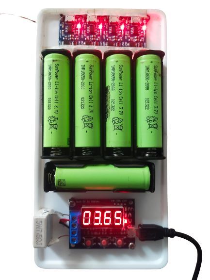 18650 lithium cell charger+capacity tester