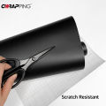 PVC Car Vinyl Wrap Waterproof Matte Black Satin Sticker Decorative Film Sheet for Home Truck Motorcycle Laptop Car Accessories. 