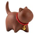 Creative Kitten modeling Ceramic Kung Fu Accessories Purple Clay Tea Set for Pets Cute Cat Raise Tea Fun Home Tea Art Ornaments. 