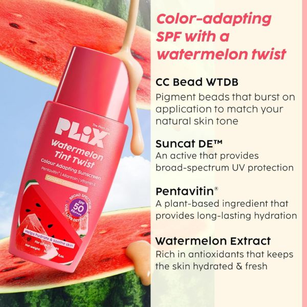PLIX%20%E2%80%93%20THE%20PLANT%20FIX%20Watermelon%20Adapting%20Sunscreen%20for%20face%2050%20g%20-%20Image%202