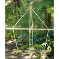 Birds Swing and Feeder | Birds Natural hanging toy and feeder | size top 12x12inch, bottom 6x6inch|. 