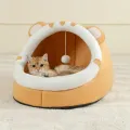 Super Cat Bed Warm Pet House Kitten Cave Cushion Cat House Warm Sleeping Dog Basket Tent Small Dog Mat Supplies Bed For Cats. 