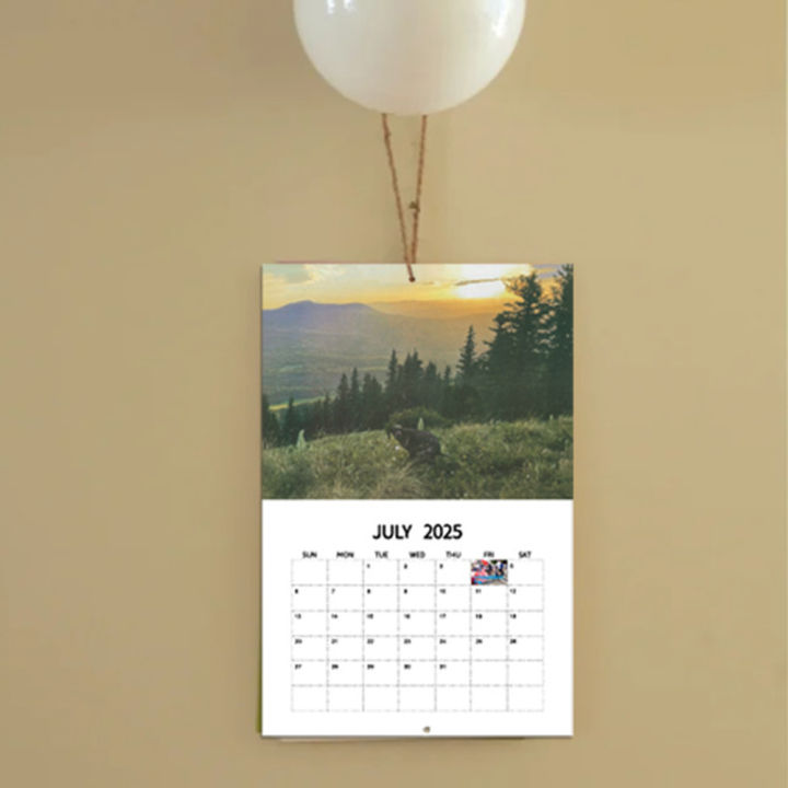 Dogs Pooping In Beautiful Places Wall Calendar 2025 Daily Planner