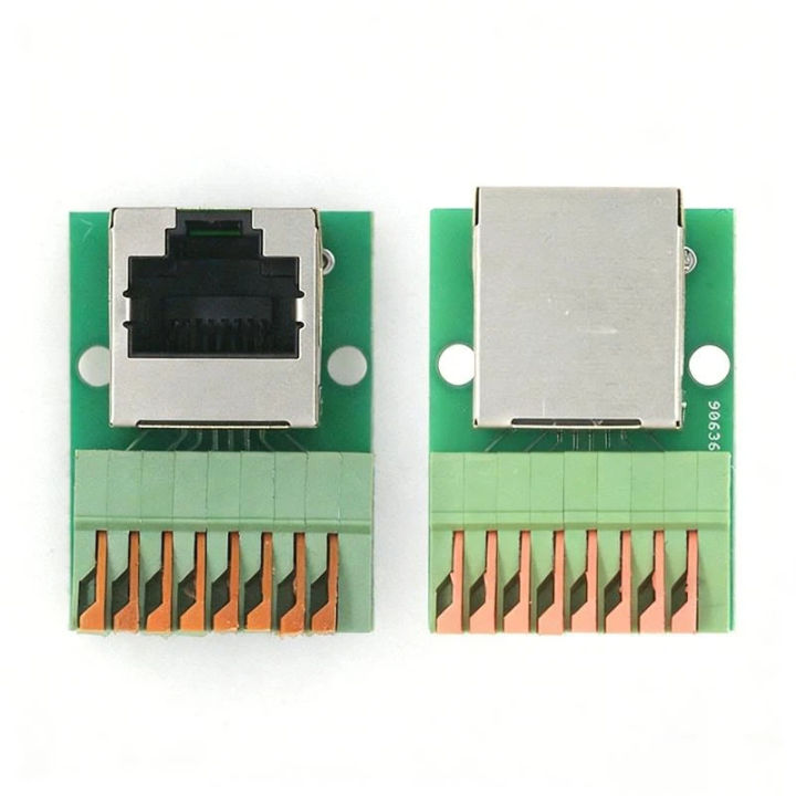 1Pcs%20Welding%20Free%20Data%20Adapter%20Board%20Female%20Socket%20Guide%20Rail%20Installation%20Terminals%20Connector%20RJ45%20Network%20Port%20Terminal%20Block%20-%20Image%203