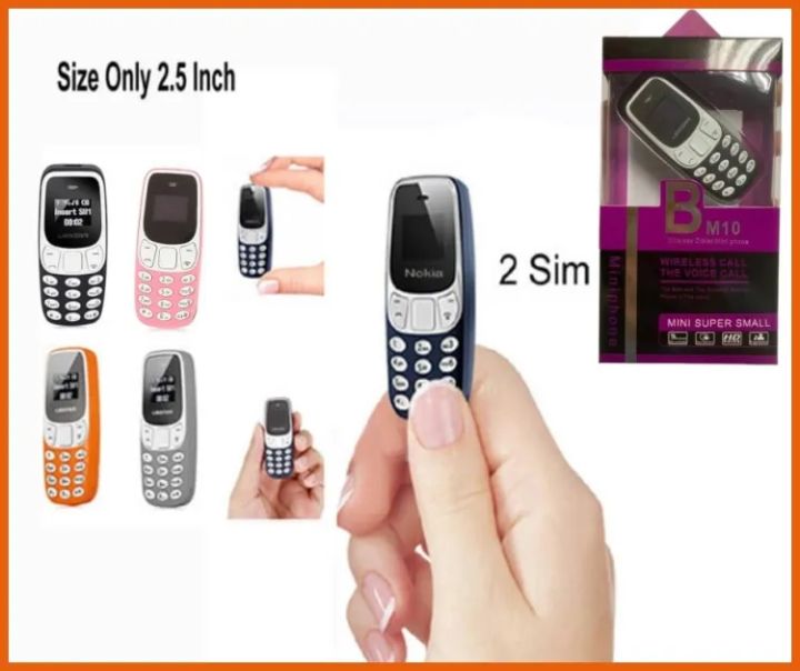 Mini mobile phone BM10 mini finger size same as nokia3310 clone for calling mobile (2sim &1 card) supported/ mini bm10 mobole phone / mini finger size phone / mini bm10 hidden calling phone double sim PTA approved & memory card
