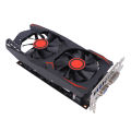 Graphics Card 6GB GDDR5 192BIT Double Fan PCIE 2.0 16X Slot Supports DVI VGA HD Multimedia Interface Gaming Video Card.