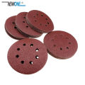 NEWONE 10pcs/set 125mm 5"/5inch Sanding Discs 8 Holes Sandpaper Pads Set Hook & loop Abrasive sander paper for polishing tools. 