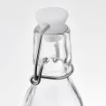 Ikea water bottle glass bottle with lock stopper 150ml korken. 
