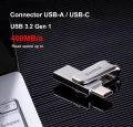 SanDisk SDDDC4 Ultra Luxe USB 3.1 Flash Drive 256GB Type C Dual Pendrive Metal Type A OTG Flash Drive. 