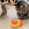 Yellow Duck-Shaped Interactive Cat Treat Dispenser Durable Plastic Training dogToy Puzzle Slow Feeder Dog Entertainment Toy. 